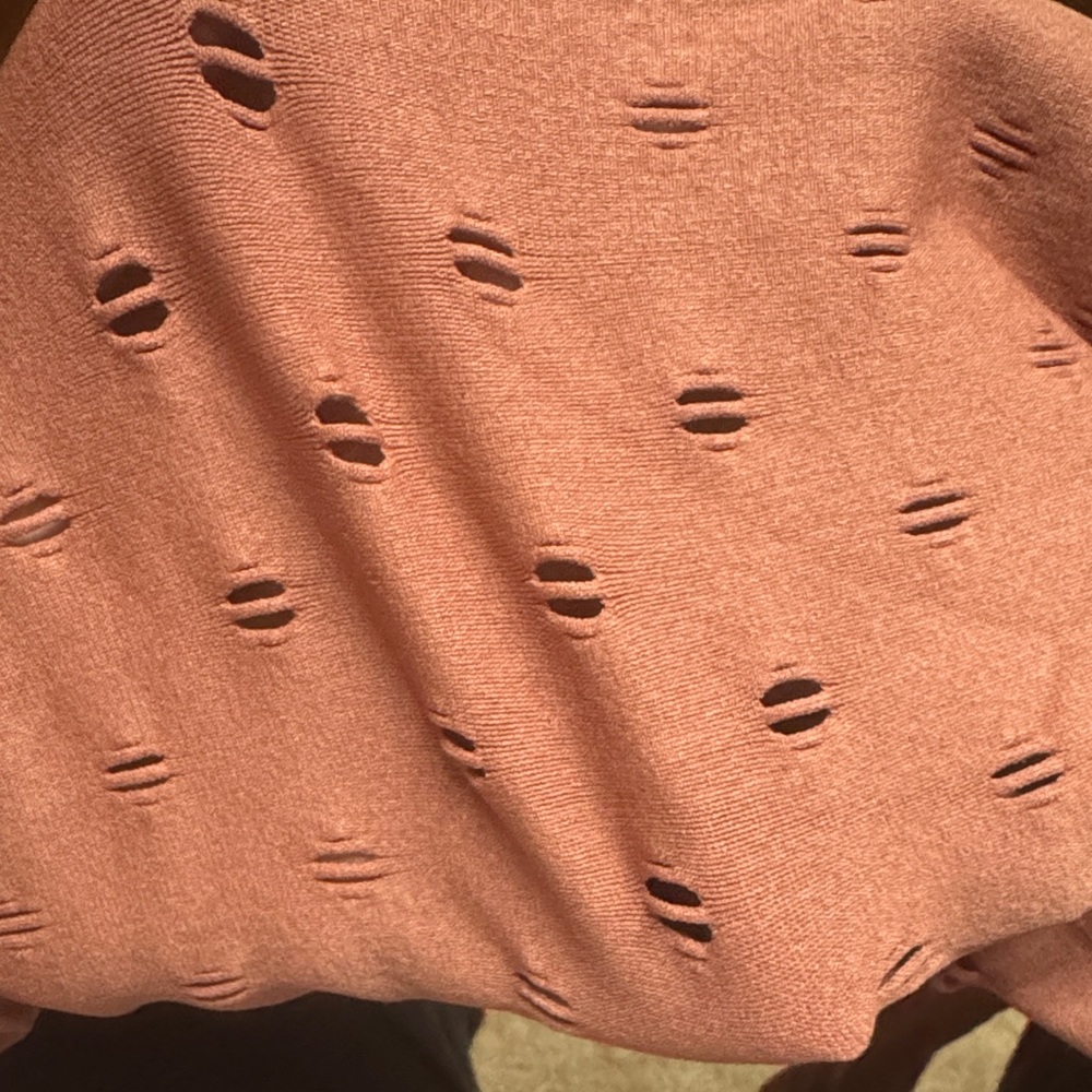 Fabletics SculptKnit 7/8 Leggings in Rust 1X